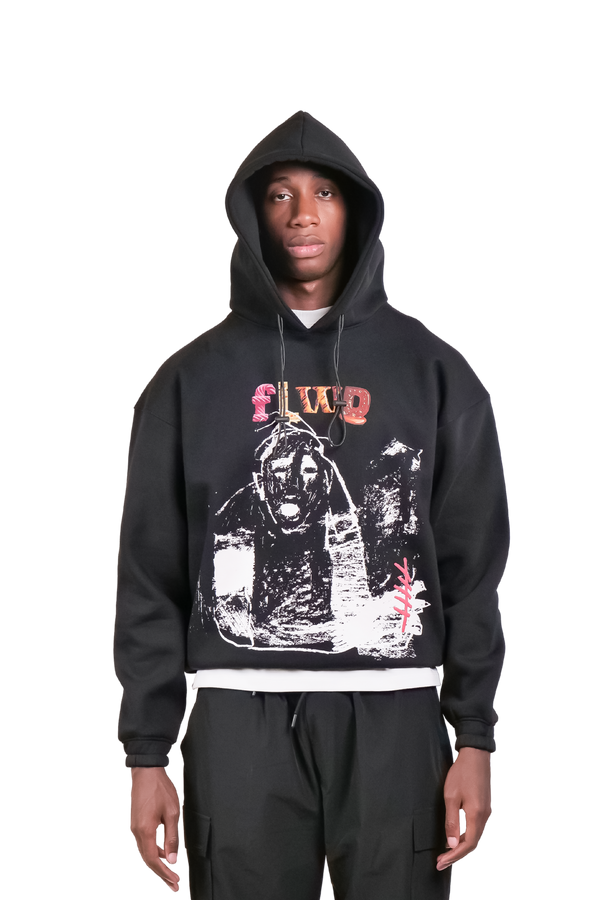 Save Your Tears V2 Oversized Black Hoodie